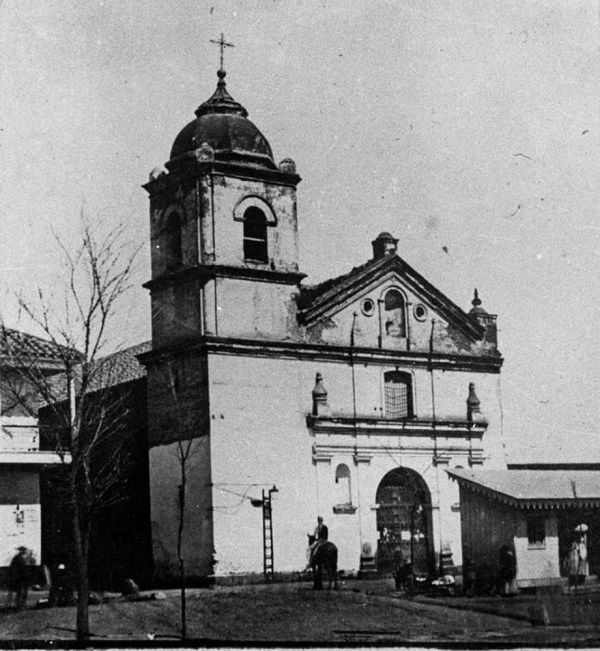 Fotografía de la Iglesia San Diego La Nueva (c. 1859). Col. Archivo Fotográfico.